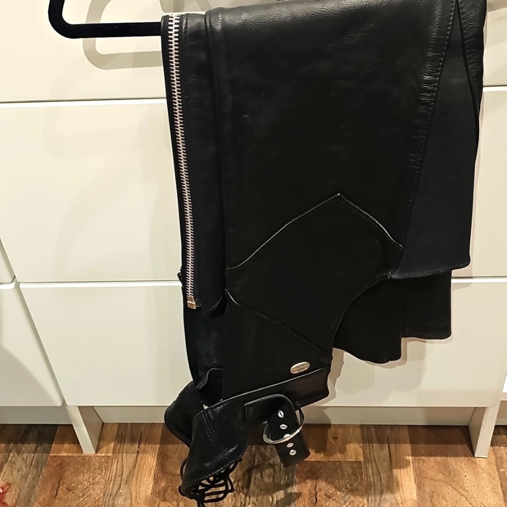 Harley Davidson Leather Chaps Women xs